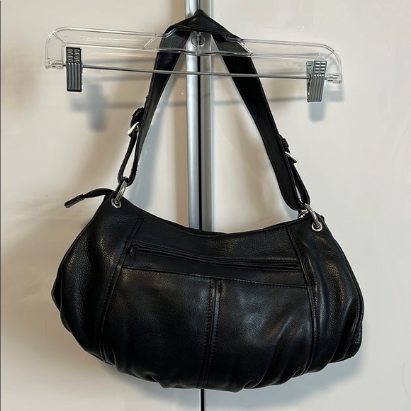 DEREK ALEXANDER Black Vintage Leather Shoulder Bag Mint Condition - Picture 4 of 16